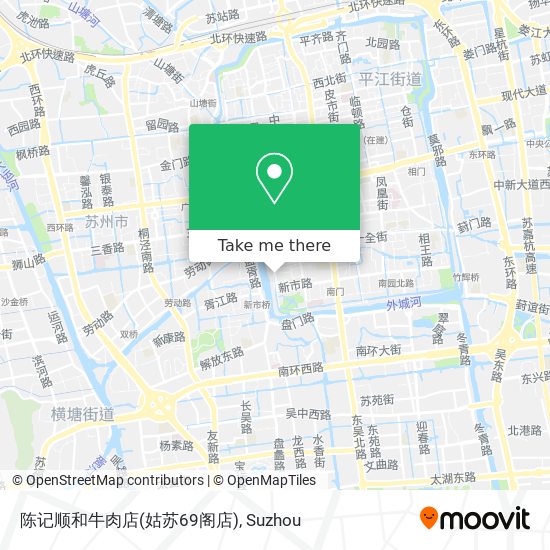 陈记顺和牛肉店(姑苏69阁店) map