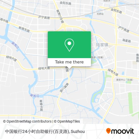 中国银行24小时自助银行(百灵路) map