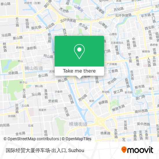 国际经贸大厦停车场-出入口 map