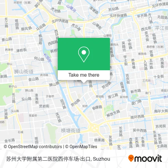 苏州大学附属第二医院西停车场-出口 map