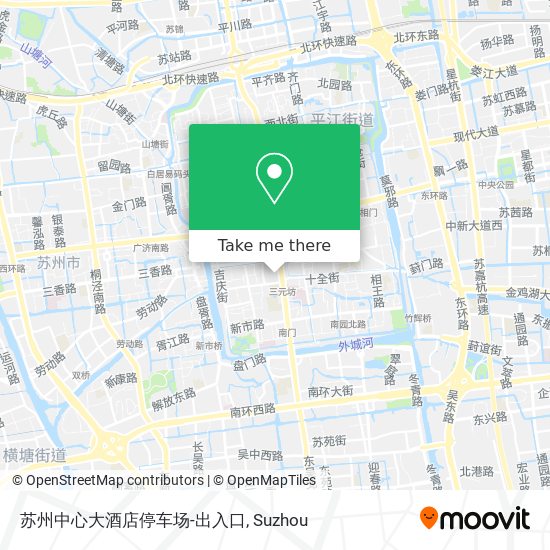 苏州中心大酒店停车场-出入口 map
