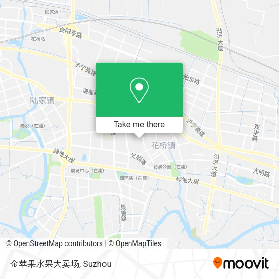金苹果水果大卖场 map