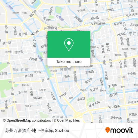 苏州万豪酒店-地下停车库 map