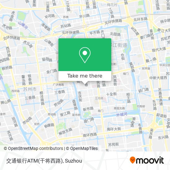 交通银行ATM(干将西路) map