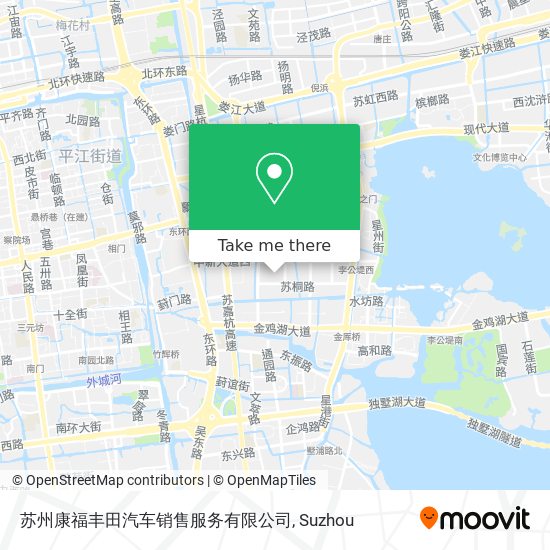 苏州康福丰田汽车销售服务有限公司 map