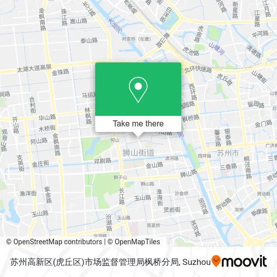 苏州高新区(虎丘区)市场监督管理局枫桥分局 map