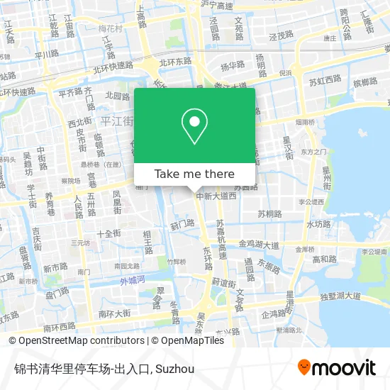 锦书清华里停车场-出入口 map