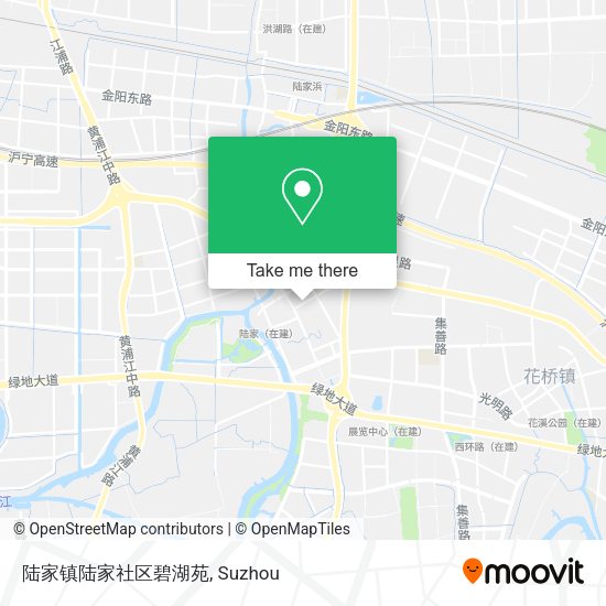 陆家镇陆家社区碧湖苑 map