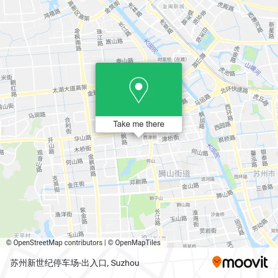 苏州新世纪停车场-出入口 map
