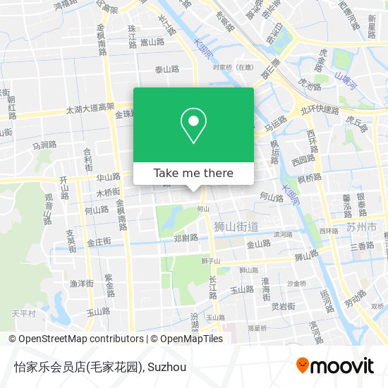 怡家乐会员店(毛家花园) map