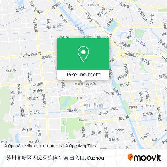 苏州高新区人民医院停车场-出入口 map