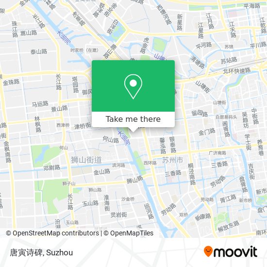 唐寅诗碑 map