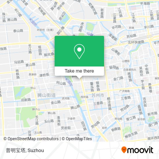 普明宝塔 map