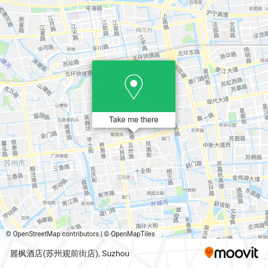 麗枫酒店(苏州观前街店) map