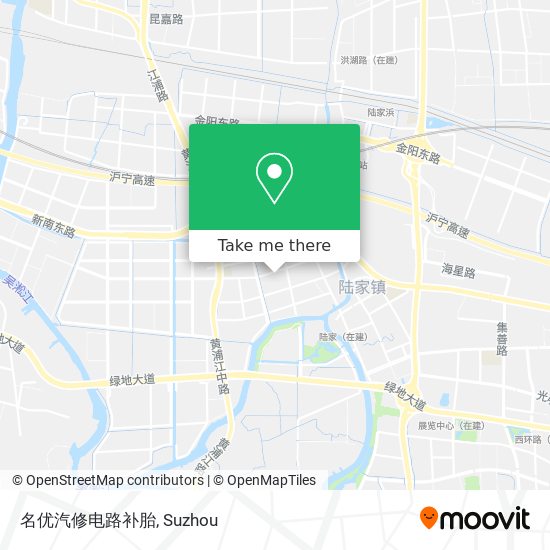 名优汽修电路补胎 map