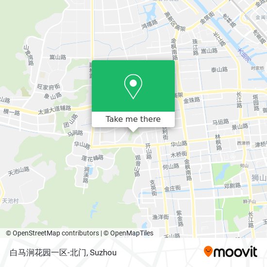 白马涧花园一区-北门 map