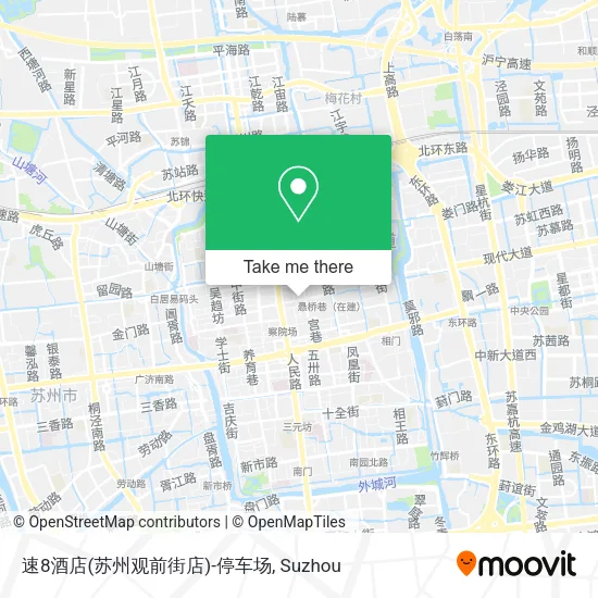 速8酒店(苏州观前街店)-停车场 map