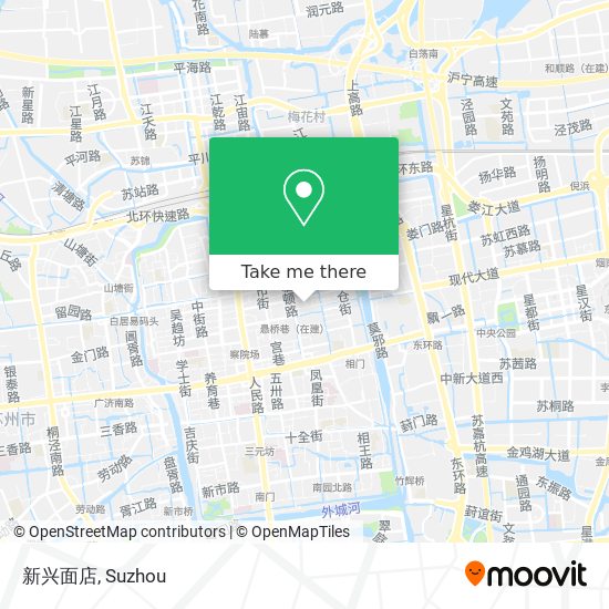 新兴面店 map