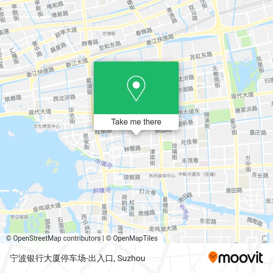 宁波银行大厦停车场-出入口 map