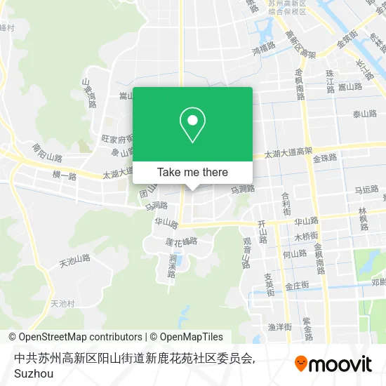 中共苏州高新区阳山街道新鹿花苑社区委员会 map
