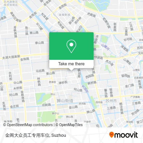 金阊大众员工专用车位 map