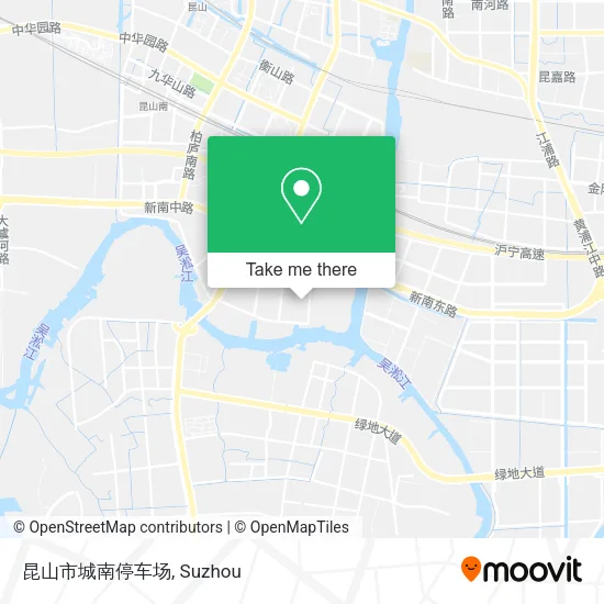 昆山市城南停车场 map