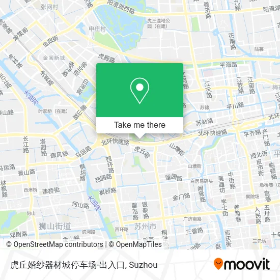 虎丘婚纱器材城停车场-出入口 map