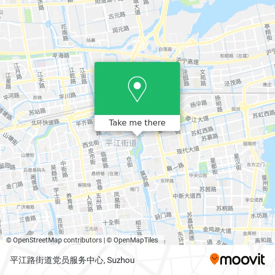 平江路街道党员服务中心 map