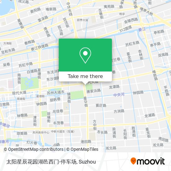 太阳星辰花园湖邑西门-停车场 map