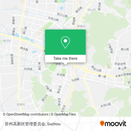 苏州高新区管理委员会 map