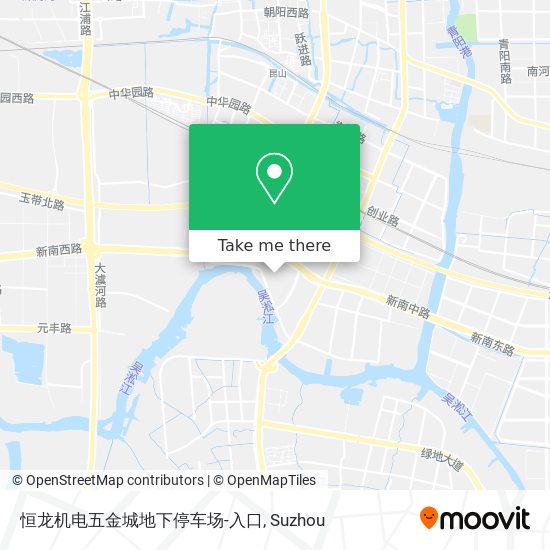 恒龙机电五金城地下停车场-入口 map