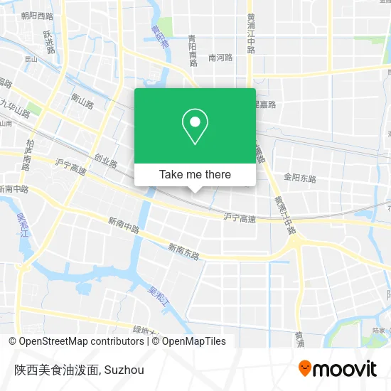 陕西美食油泼面 map