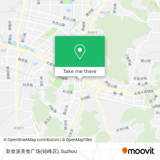 新食派美食广场(锦峰店) map