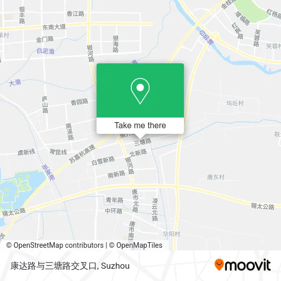 康达路与三塘路交叉口 map