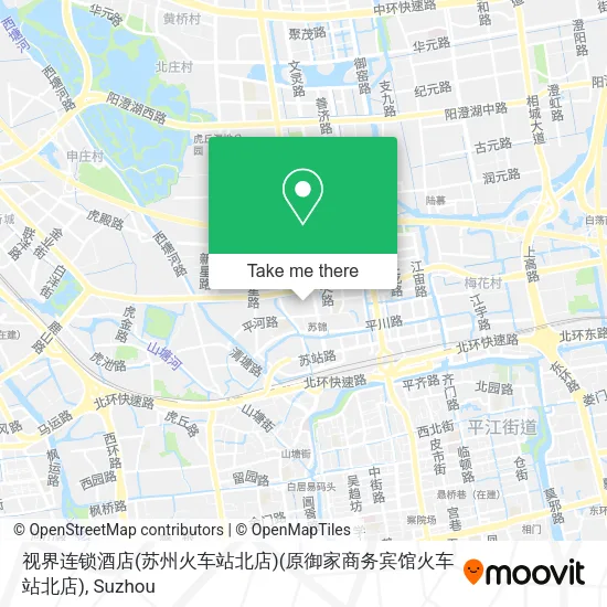 视界连锁酒店(苏州火车站北店)(原御家商务宾馆火车站北店) map