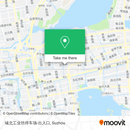 城北工业坊停车场-出入口 map