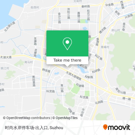 时尚水岸停车场-出入口 map