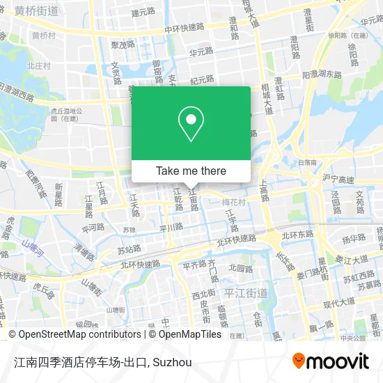 江南四季酒店停车场-出口 map