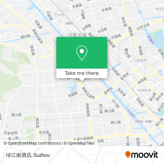绿江南酒店 map