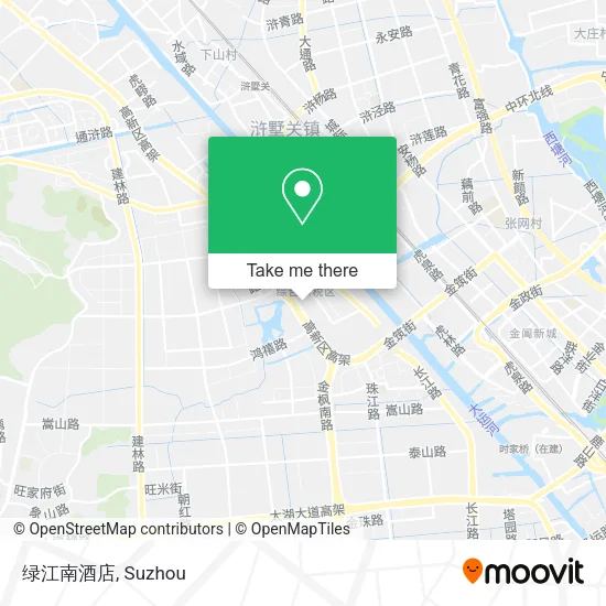 绿江南酒店 map