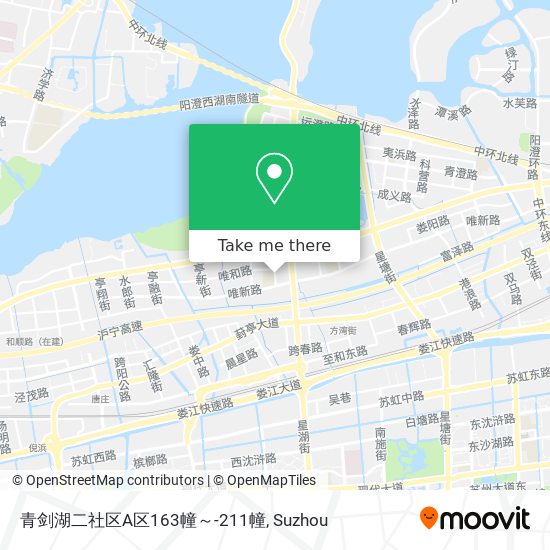 青剑湖二社区A区163幢～-211幢 map