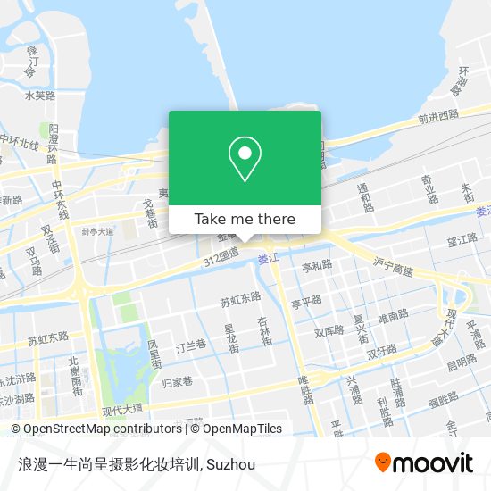 浪漫一生尚呈摄影化妆培训 map