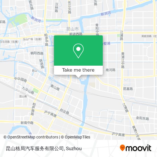 昆山格局汽车服务有限公司 map