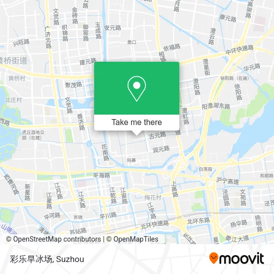 彩乐旱冰场 map