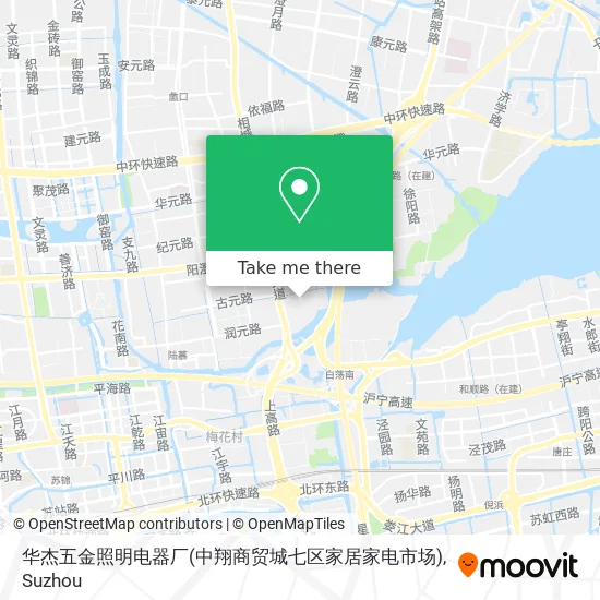 华杰五金照明电器厂(中翔商贸城七区家居家电市场) map