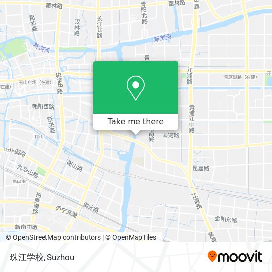 珠江学校 map
