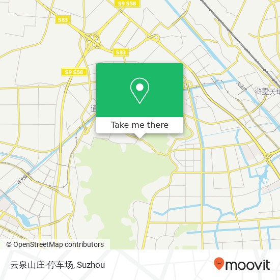 云泉山庄-停车场 map