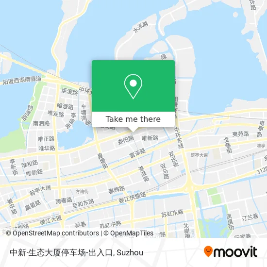 中新·生态大厦停车场-出入口 map