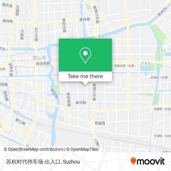 苏杭时代停车场-出入口 map
