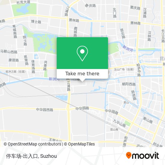停车场-出入口 map
